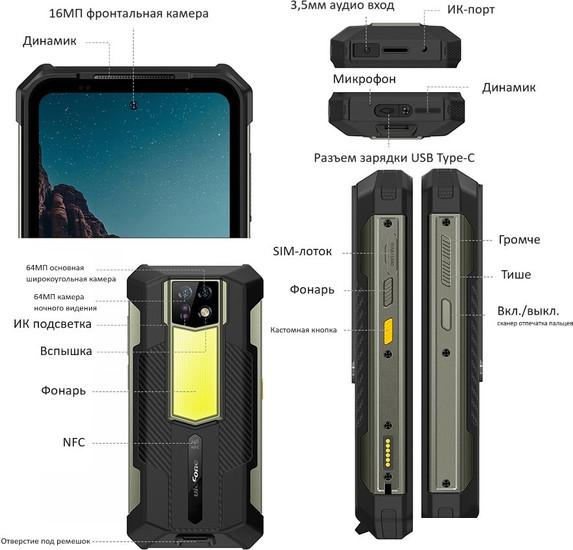 Смартфон Ulefone Armor 24 12GB/256GB (черный)