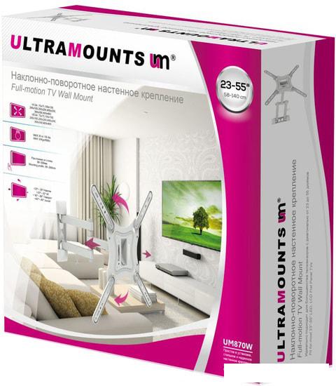 Кронштейн для телевизора Ultramounts UM870W (белый)
