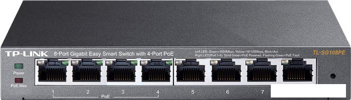 Настраиваемый коммутатор TP-Link TL-SG108PE