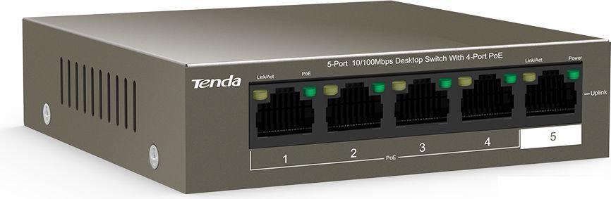 Неуправляемый коммутатор Tenda TEF1105P-4-38W