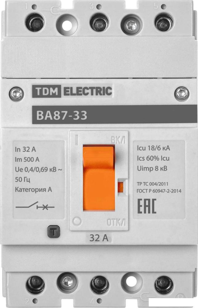 Выключатель автоматический TDM Electric ВА87-33 3Р 32А 18кА SQ0751-0005