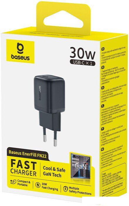 Сетевое зарядное Baseus EnerFill FN22 1C 30W E0123100