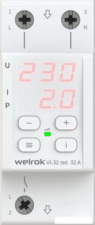 Реле напряжения Welrok VI-32 red