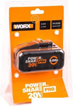 Аккумулятор Worx WA3648 (20В/8 Ач)