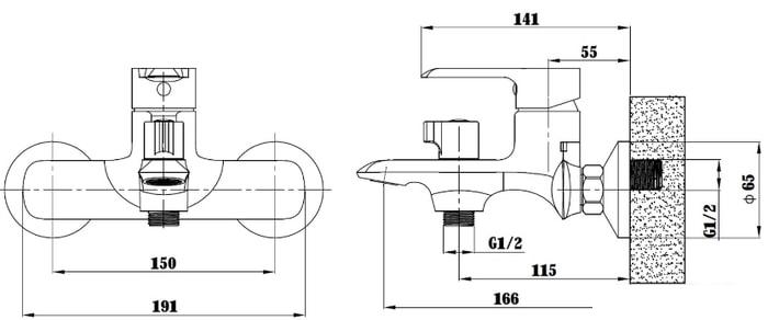 Смеситель Esko Sorrento SR54