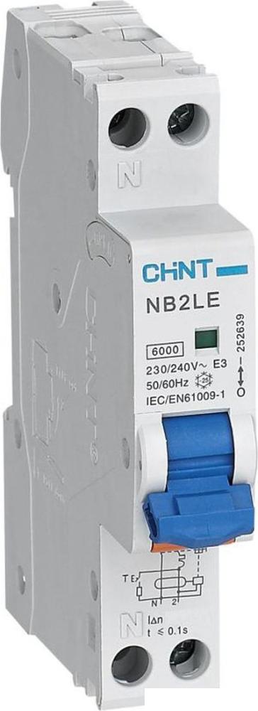 Дифференциальный автомат Chint NB2LE 1P+N 25А 30mA 6кА А 689009