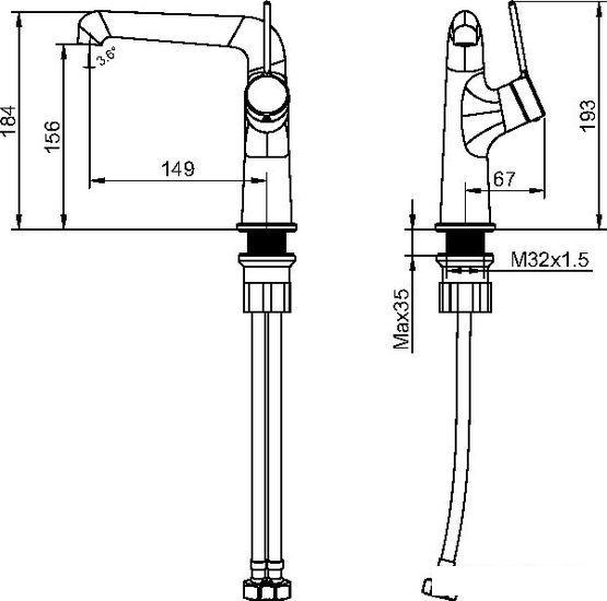 Смеситель Maxonor PL1094-7