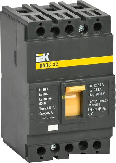 Выключатель автоматический IEK ВА 88-32 3п 40А 25кА С SVA10-3-0040