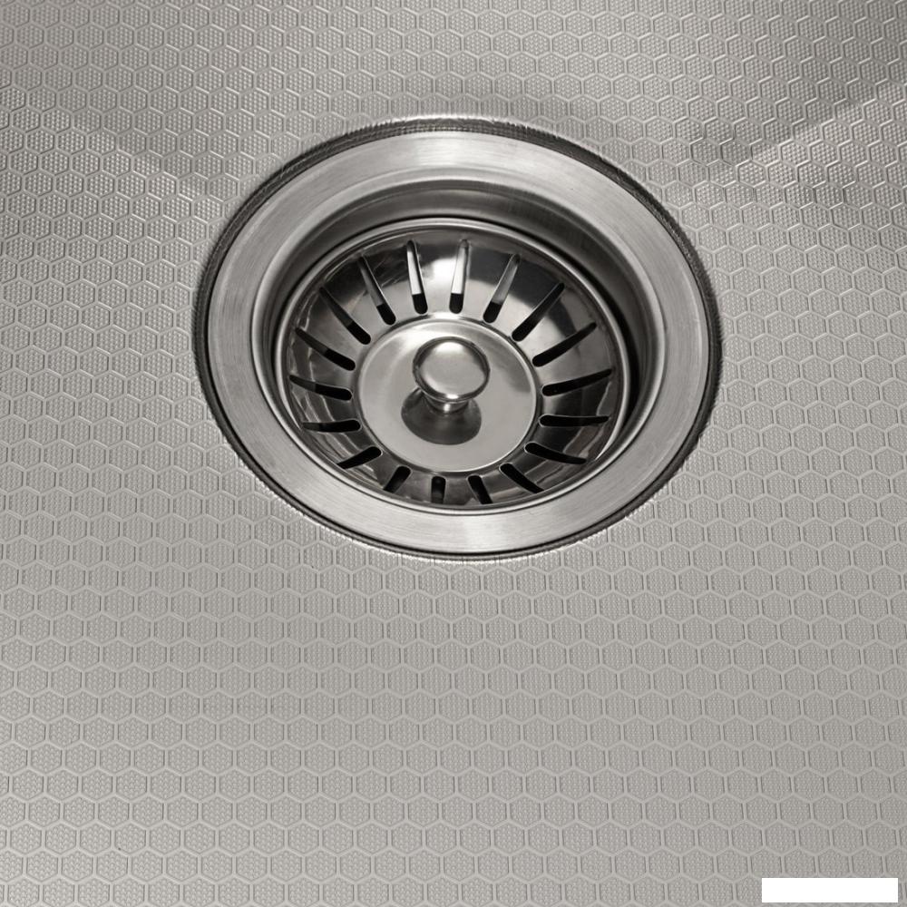 Кухонная мойка Basic CL DS Decor 60x50 (сатин, коландер, дозатор)