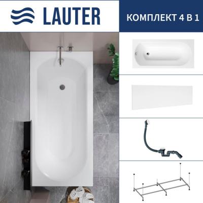 Ванна Lauter Haven 150 /21202005 (с каркасом, лицевым экраном белого цвета и сифоном 21Y31002 белый) Ванна Lauter Haven 150 /21202005 (с каркасом, лицевым экраном белого цвета и сифоном 21Y31002 белый)