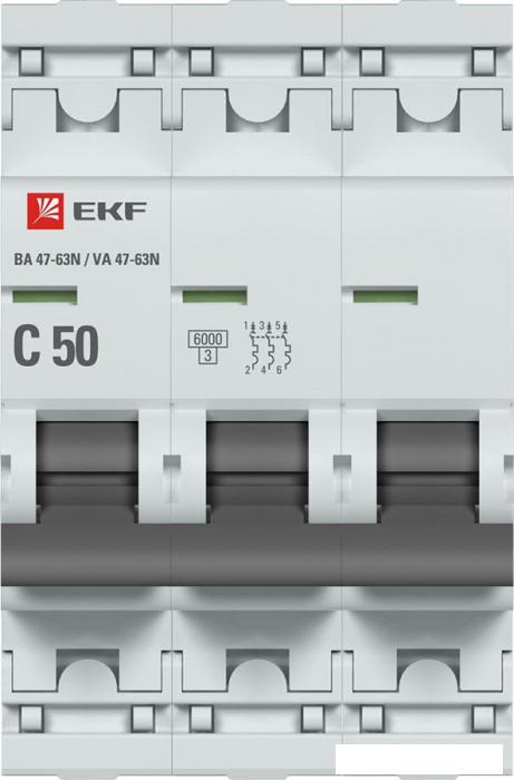 Выключатель автоматический EKF PROxima ВА 47-63N M636350C