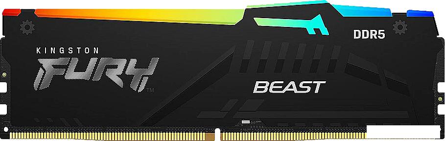 Оперативная память Kingston FURY Beast RGB 8ГБ DDR5 5600 МГц KF556C40BBA-8