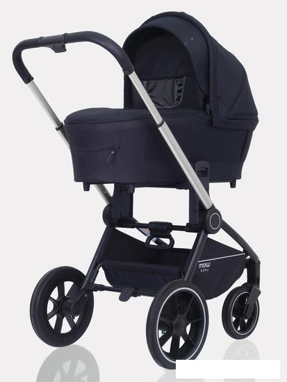 Универсальная коляска Rant MOWbaby Zoom PU (3 в 1, silver black)