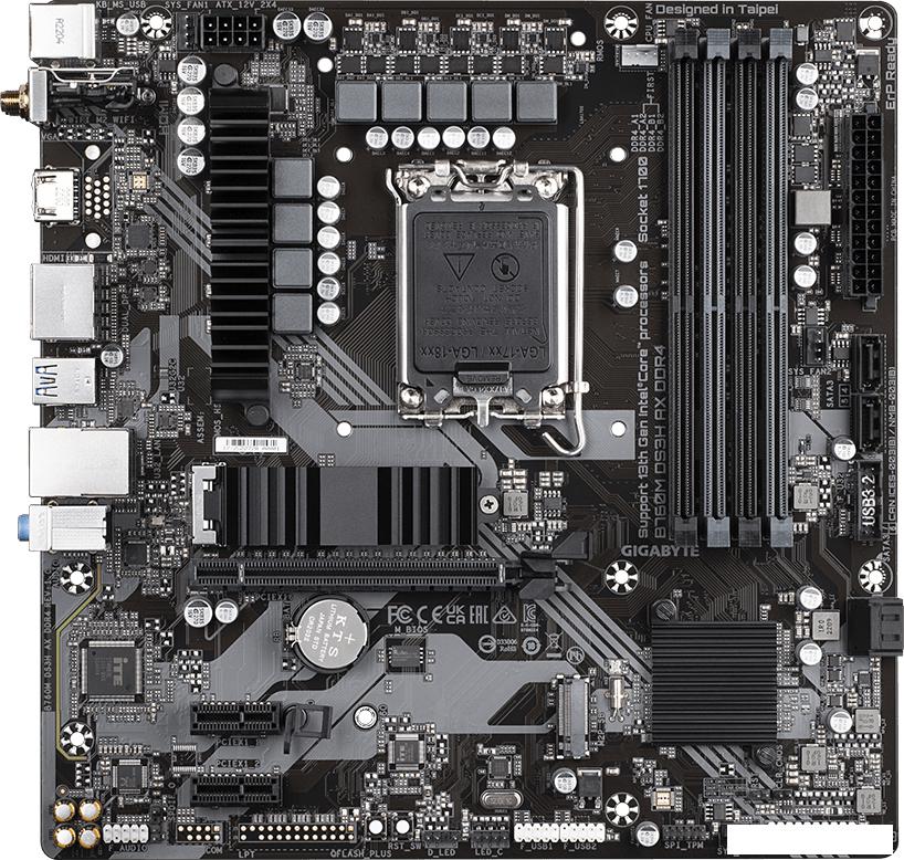Материнская плата Gigabyte B760M DS3H AX DDR4 (rev. 1.0)