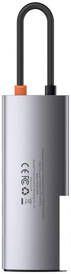 Док-станция Baseus Metal Gleam Series 6-in-1 Multifunctional USB Type C CAHUB-CW0G