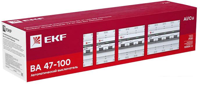 Выключатель автоматический EKF PROxima BA 47-100 3P 25A (D) 10kA mcb47100-3-25D-pro