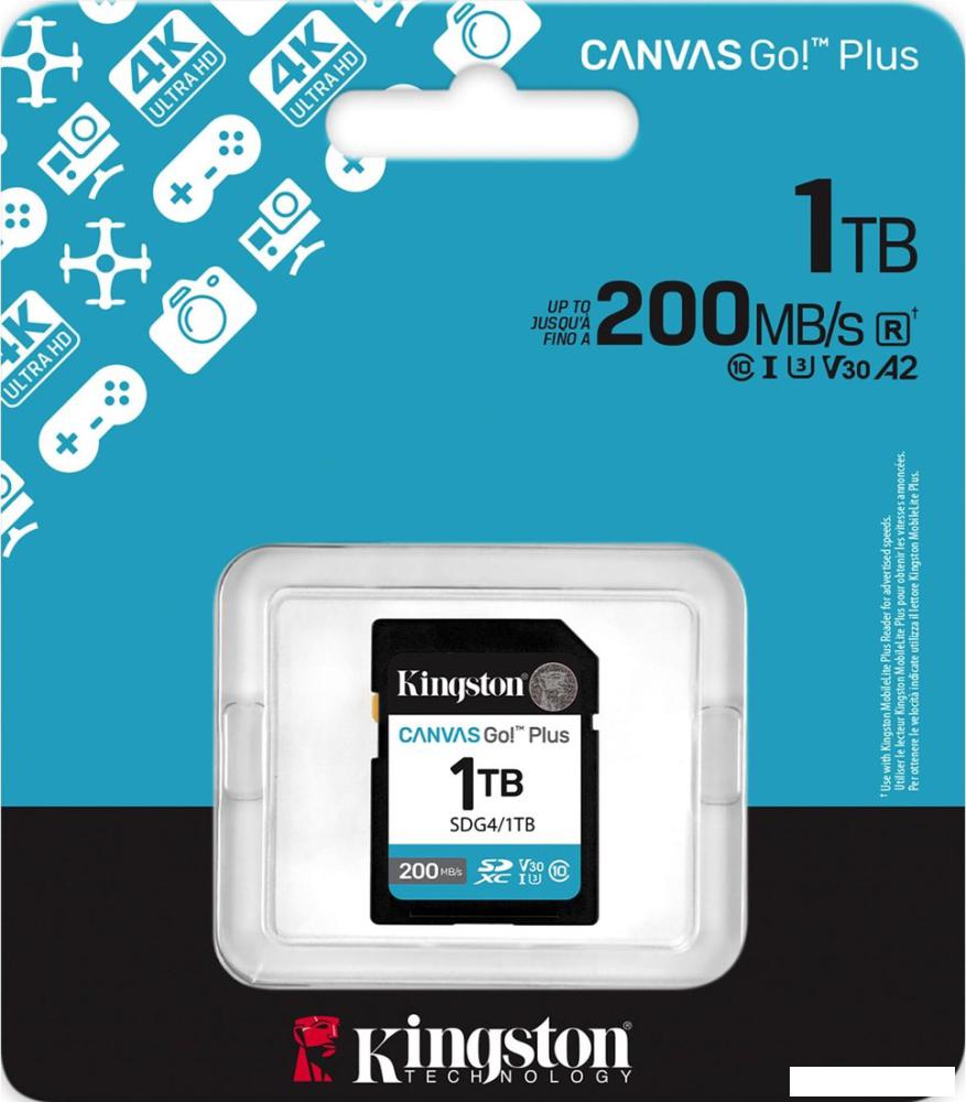 Карта памяти Kingston Canvas Go! Plus SDXC 1TB SDG4/1TB