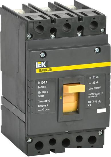 Выключатель автоматический IEK ВА 88-35 3п 100А 35кА С SVA30-3-0100