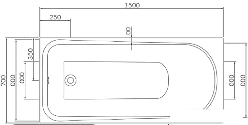 Ванна AM.PM W80A-150-070W-A 150x70