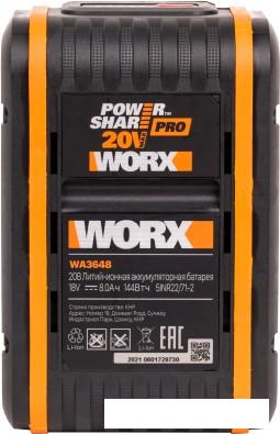 Аккумулятор Worx WA3648 (20В/8 Ач)