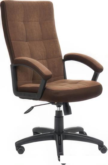 Офисное кресло TetChair Trendy (флок/ткань, коричневый)