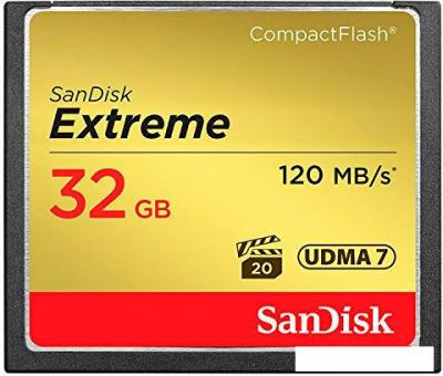 Карта памяти SanDisk Extreme CompactFlash 32GB [SDCFXSB-032G-G46]
