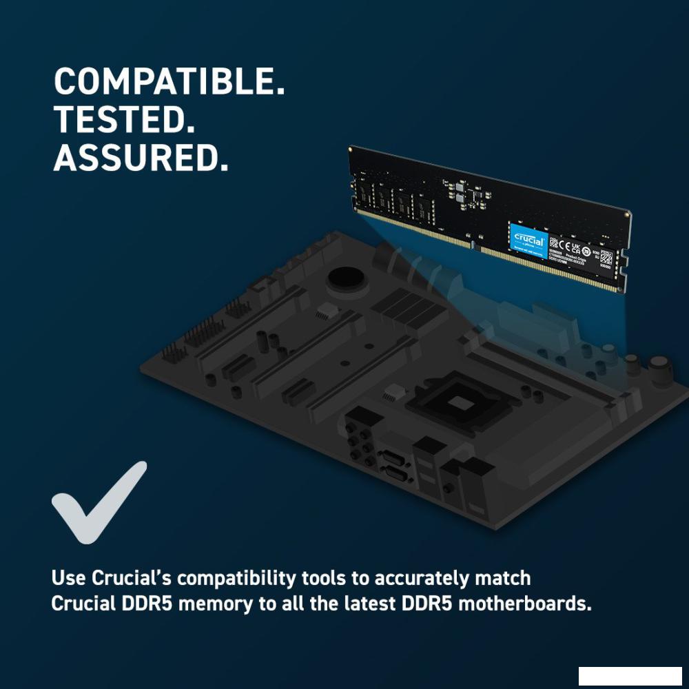 Оперативная память Crucial 2x32ГБ DDR5 5600 МГц CT2K32G56C46U5