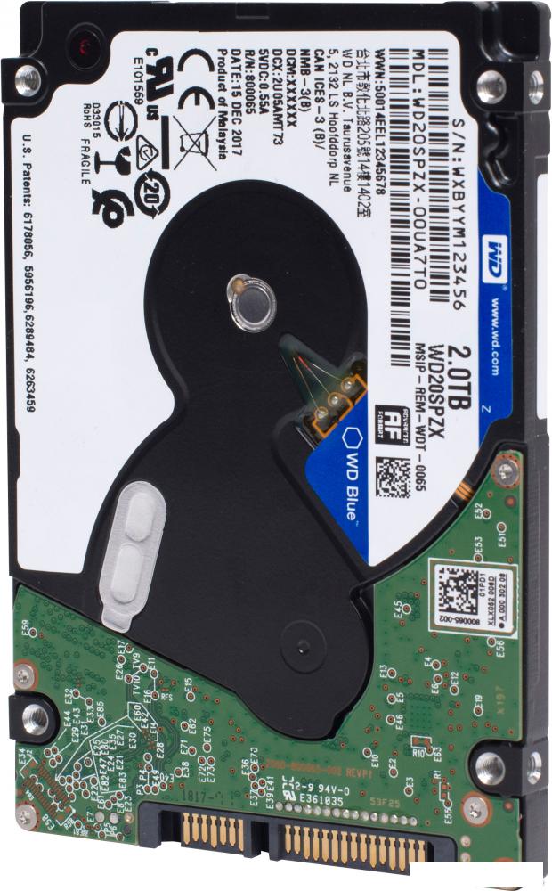 Жесткий диск WD Blue Mobile 2TB WD20SPZX