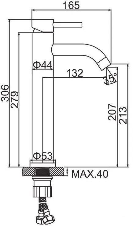 Смеситель Ledeme L71106Y