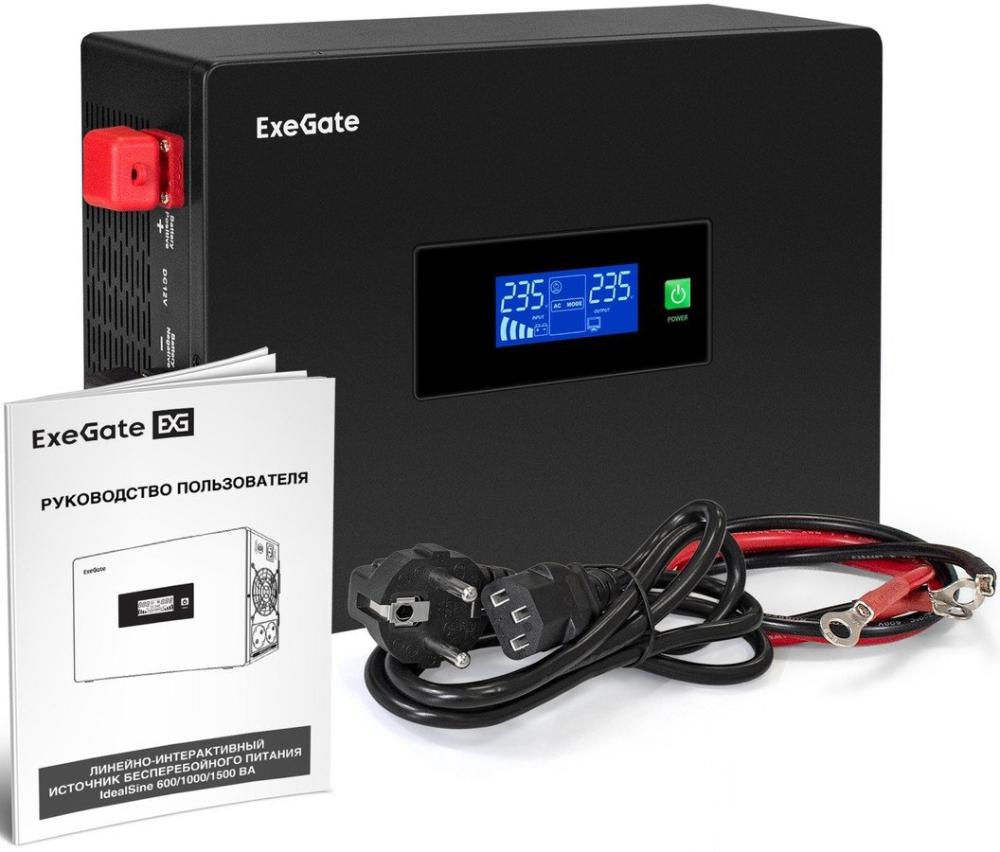Источник бесперебойного питания ExeGate IdealSine SR-1000.LCD.2SH EX295993RUS