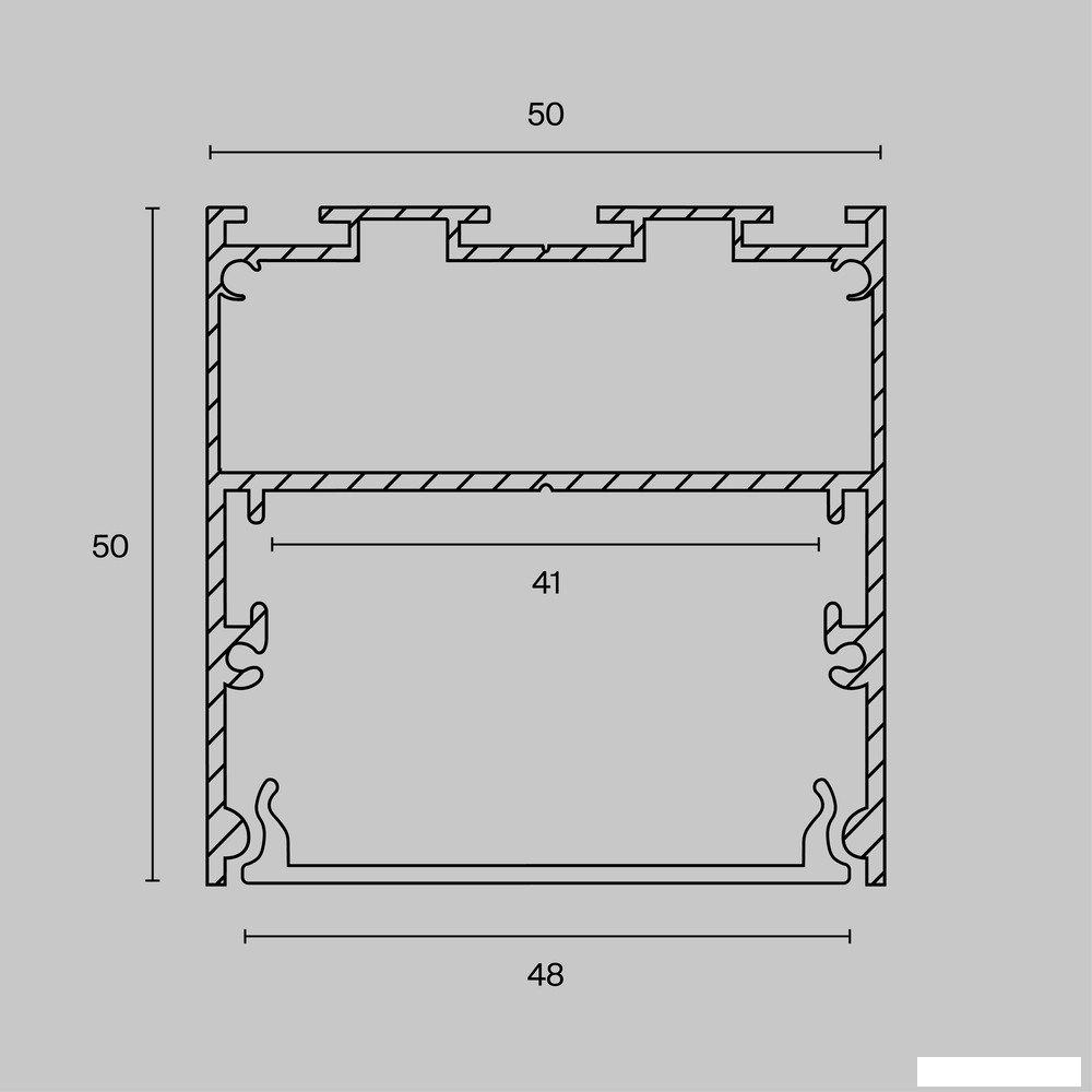 Алюминиевый профиль Maytoni Led Strip ALM-5050-S-2M