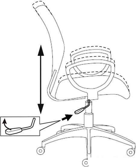 Офисное кресло Бюрократ CH-599/DB/TW-10N