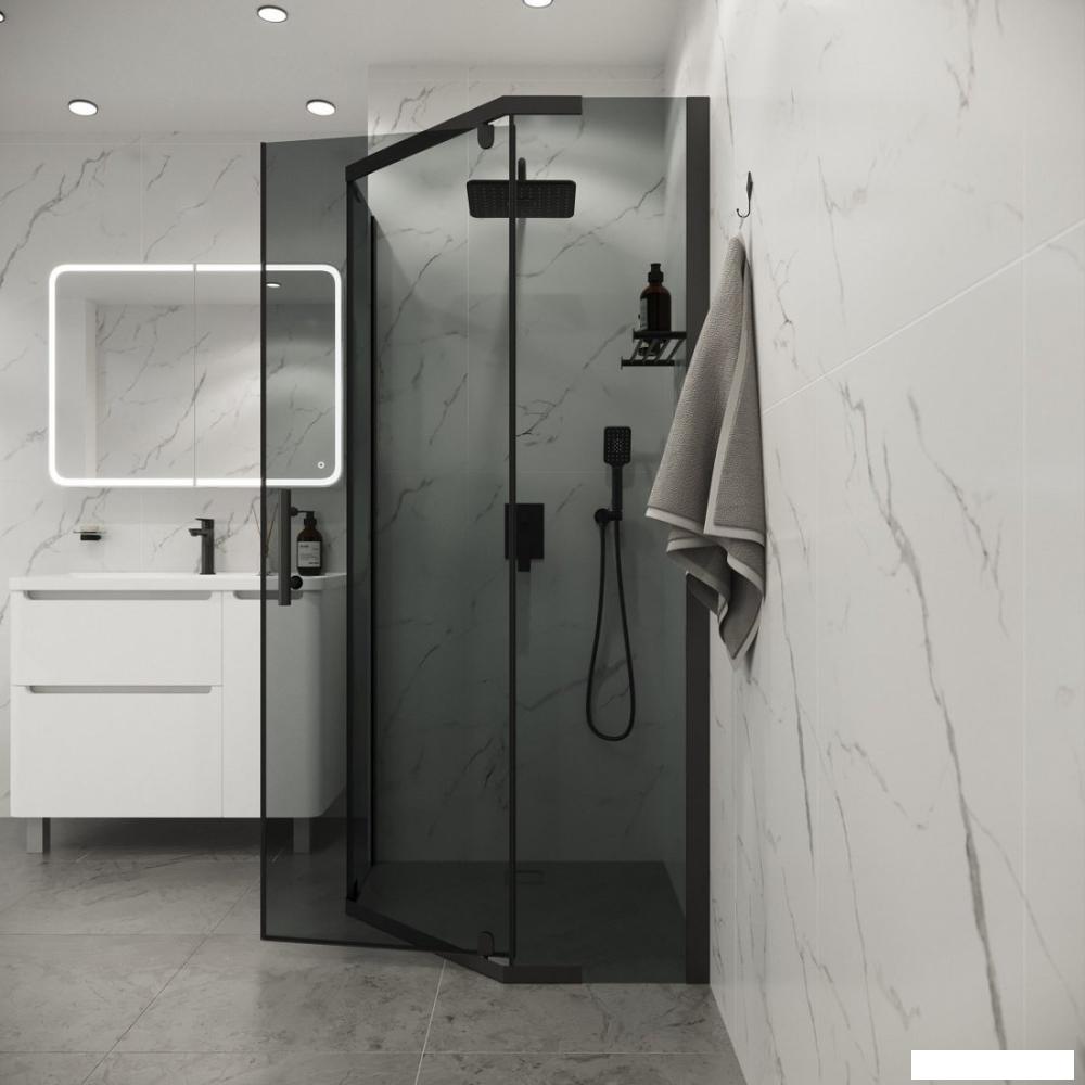 Душевой уголок Niagara Eco NG-1010-14DT 100x100x190 (черный/стекло тонированное)