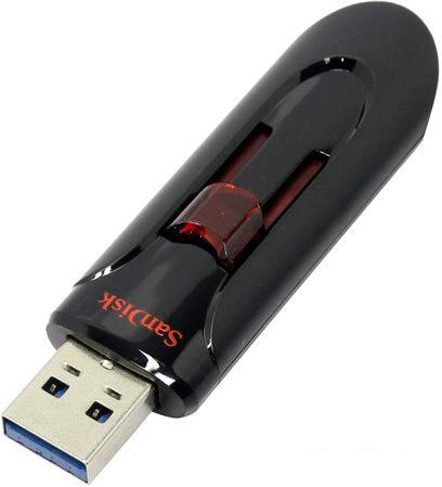 USB Flash SanDisk Cruzer Glide 128GB (черный) [SDCZ600-128G-G35]