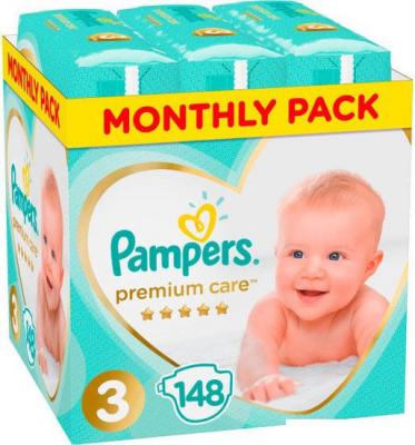 Подгузники Pampers Premium Care 3 (148 шт) Подгузники Pampers Premium Care 3 (148 шт)