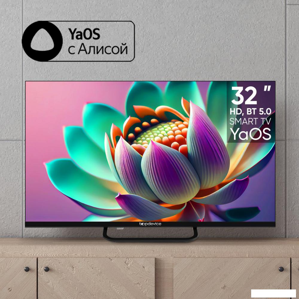 Телевизор Topdevice 32" SMART TV YаOS (черный)