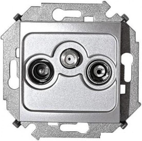 Розетка телевизионная Simon 1591466-033 (алюминий)