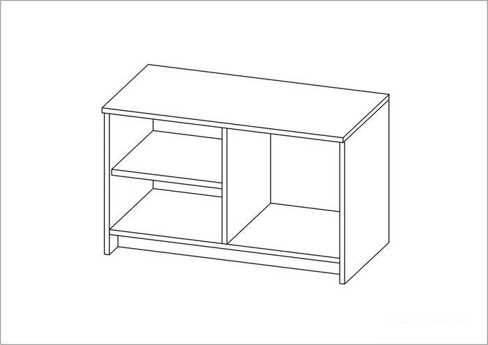 Комоды, тумбы Mio Tesoro Сириус 2 двери 78x47 2.02.03.250.1 (белый)