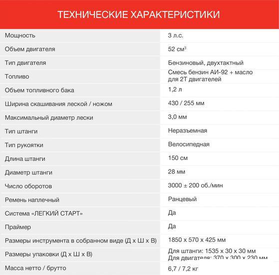 Триммер StarWind GT-52