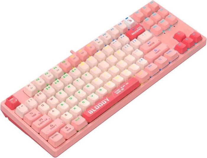 Клавиатура A4Tech Bloody S87 Energy Pink (Bloody BLMS Red Plus)