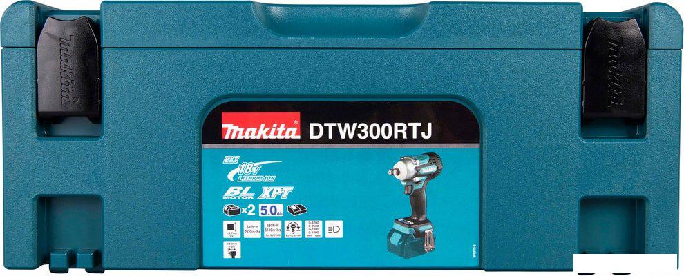 Гайковерт Makita DTW300RTJ (с 2-мя АКБ)