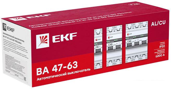 Выключатель автоматический EKF PROxima 1P 4А (C) 6кА ВА 47-63 DC mcb4763-DC-1-04C-pro