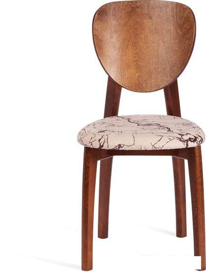 Стул TetChair Diamante мягкое сиденье (коричневый/крекс бежевый)