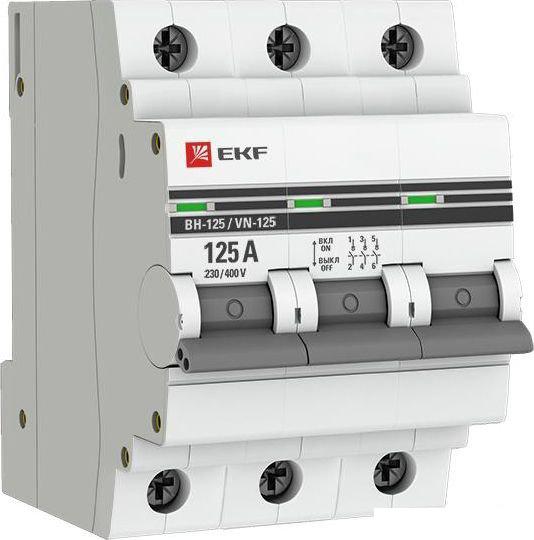 Выключатели нагрузки EKF PROxima ВН-125 3P 125А SL125-3-125-pro