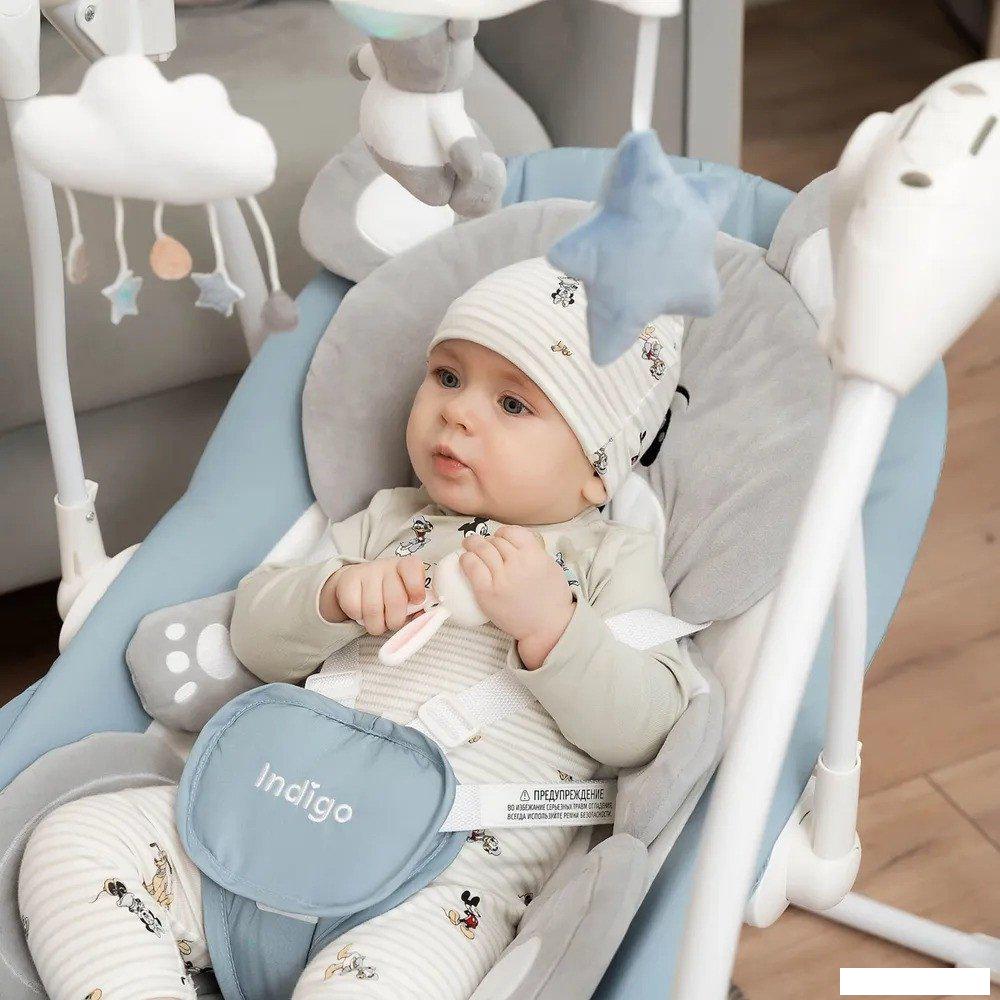 Детские шезлонги и качалки Indigo Teddy (синий)