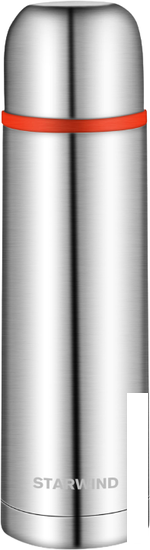 Термос StarWind 10-500 500мл (серебристый/красный)