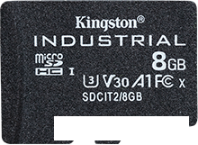 Карта памяти Kingston Industrial microSDHC 8GB SDCIT2/8GBSP