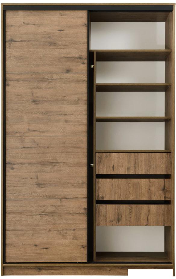 Шкаф-купе Рэйгрупп Bromo VVH 03 РГ-10.03 B 160 VVH 160x220.5 (дуб велингтон/черный)