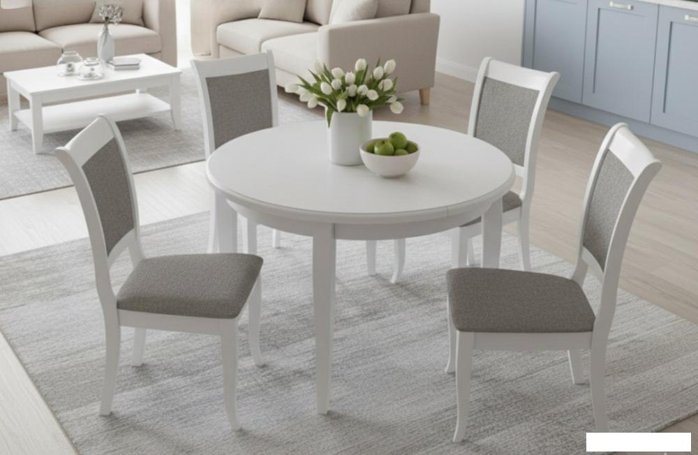 Стул Мебель-класс Веста (onix 13/белый)