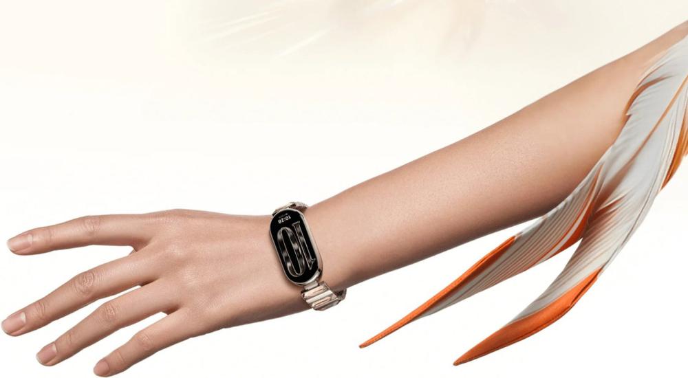 Фитнес-браслет Xiaomi Smart Band 10 (искрящееся золото, с золотистым металлическим браслетом, международная версия)